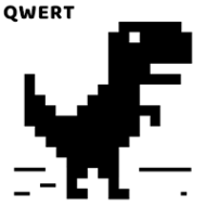 Dinosaur Game QWERT